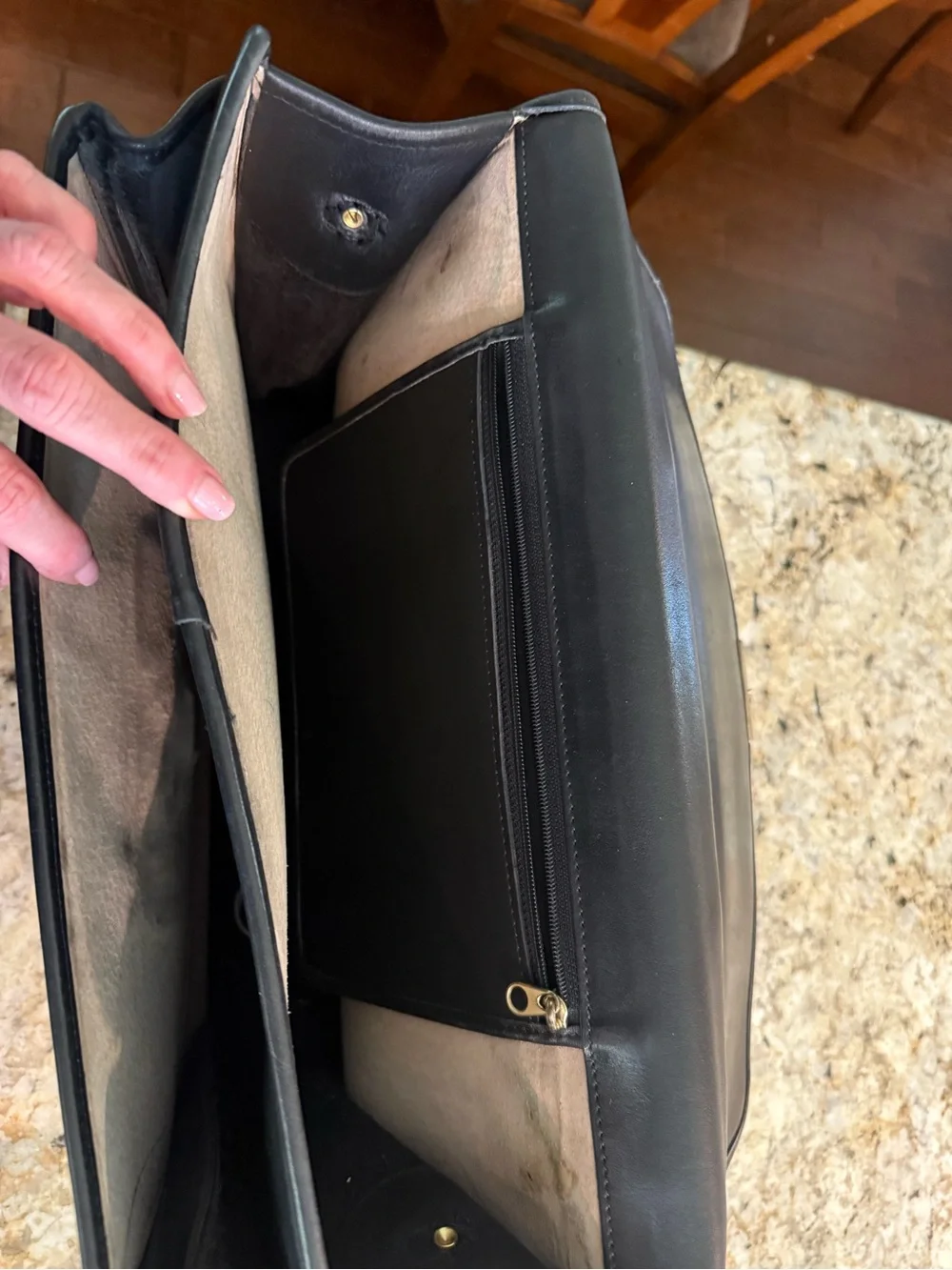 Vintage Coach leather briefcase